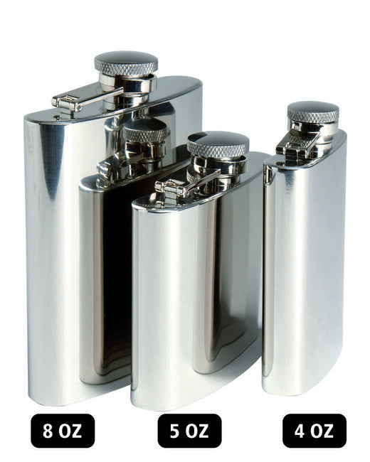 Mil-Tec Stainless Steel Flask, 5 oz / 140 ml