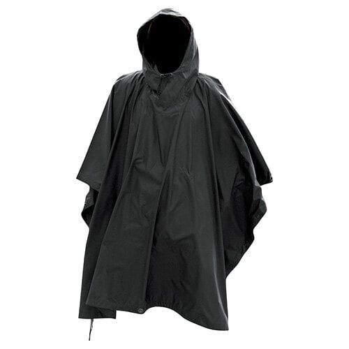 Mil-Tec Poncho US Rip-Stop, Black