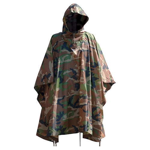 Mil-Tec US Rip-Stop Poncho, Woodland