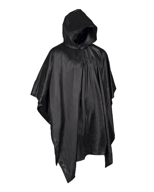 Mil-Tec Vinyl Poncho, Black