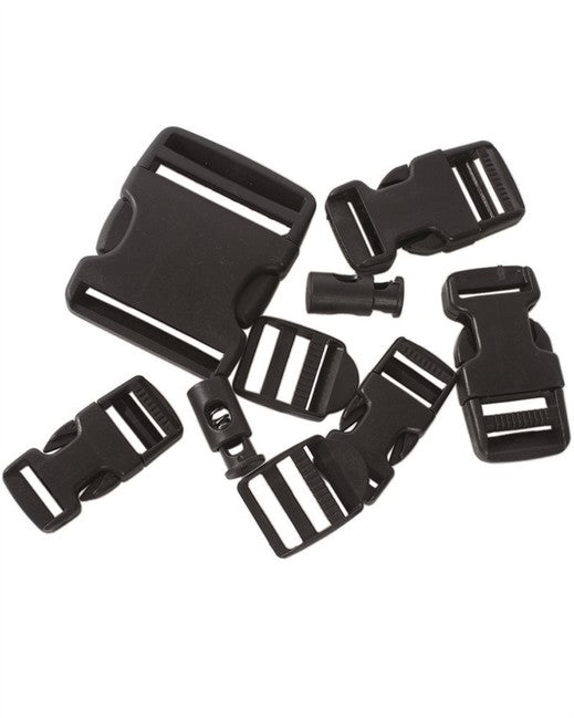 Mil-Tec Molle Straps Set 9 pcs, Black