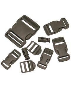 Mil-Tec Buckles Set 9 pieces, Olive