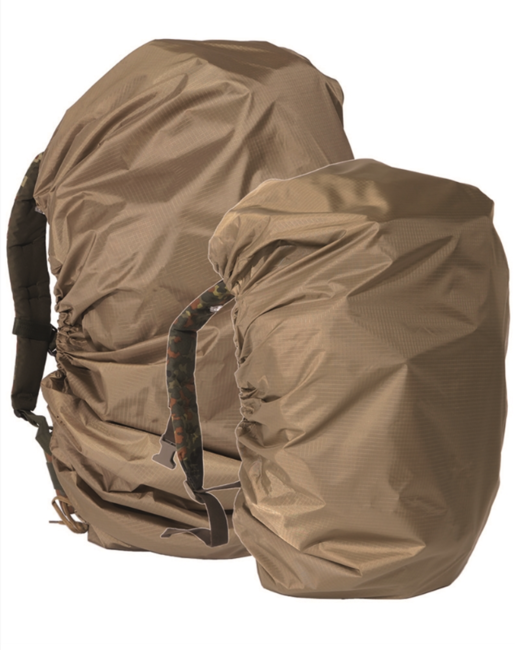 Mil-Tec Rain Cover 80L Backpack, Coyote