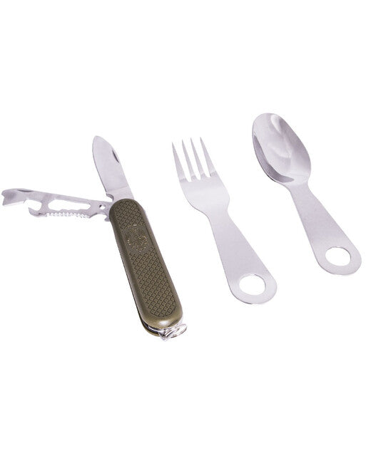 Mil-Tec Cutlery with Pocket Multifunctional Knife