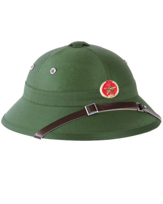 Mil-Tec Vietcong Tropic Helmet with Badge, Olive