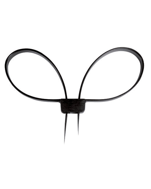 Mil-Tec Double Locking Plastic Zip Ties, Black