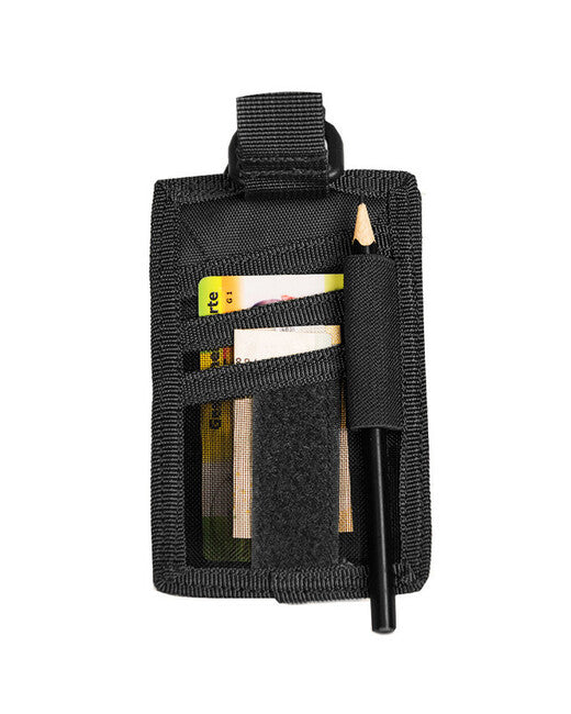 Mil-Tec ID Card Pouch with Dry Zipper, Black