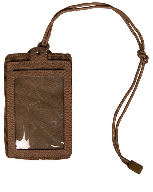 Mil-Tec ID Card Pouch with Dry Zip, Dark Coyote