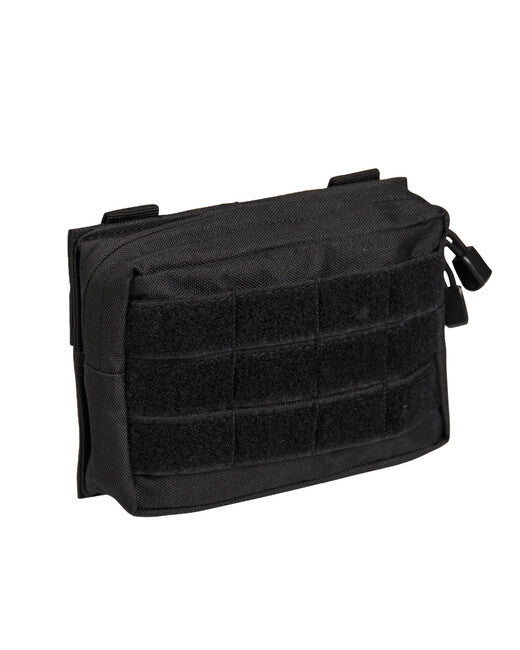 Mil-Tec Small Horizontal MOLLE Pouch, Black