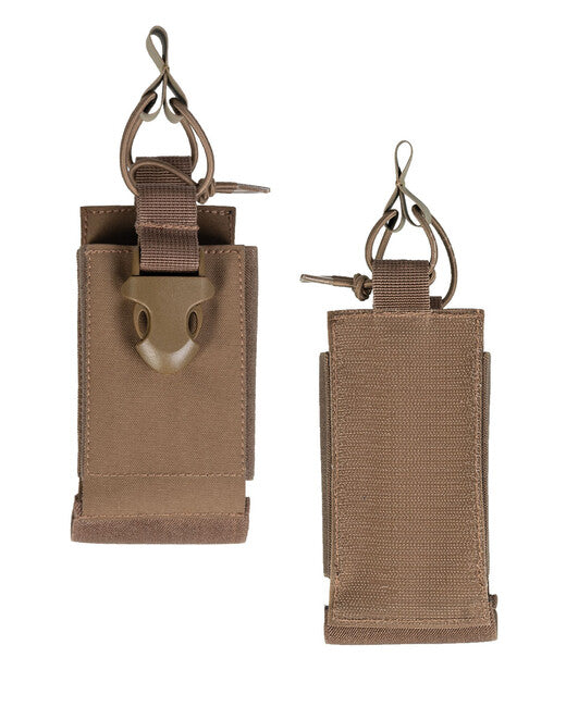 Mil-Tec Radio Pouch MOLLE Mount, Coyote