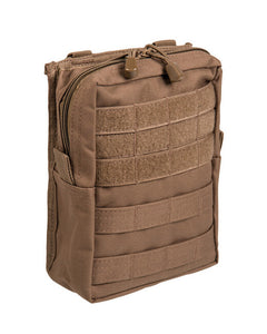 Mil-Tec Large Vertical MOLLE Pouch, Dark Coyote