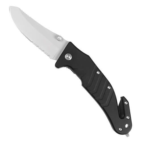 Mil-Tec Rescue Folding Knife, Black