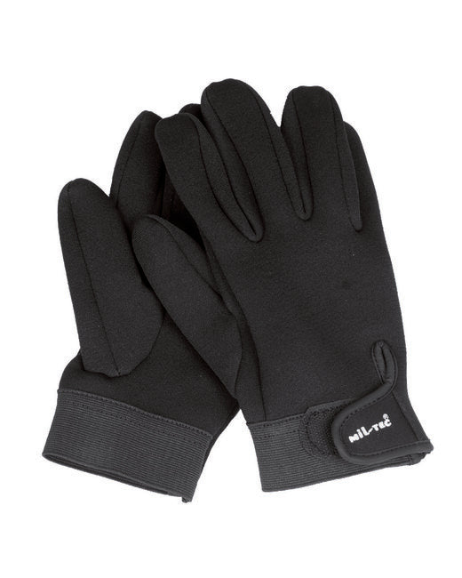 Mil-Tec Neoprene Gloves 3mm Short, Black