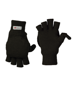 Mil-Tec Gloves with Removable Finger Section, Black
