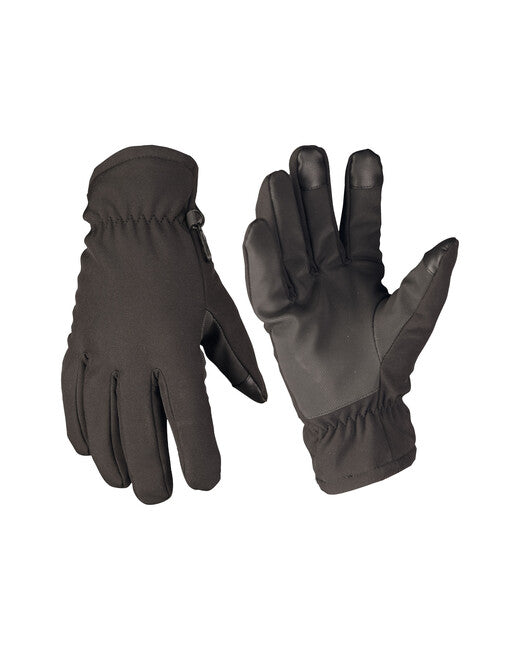 Mil-Tec Softshell Thinsulate™ Gloves, Black