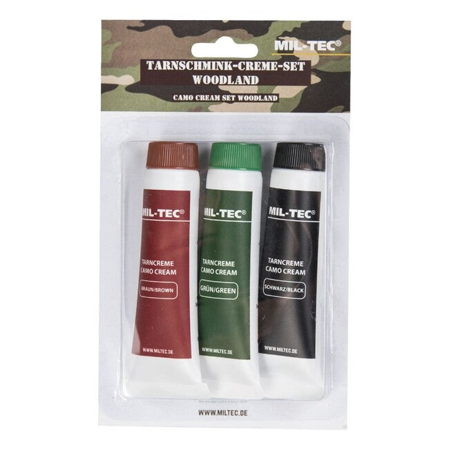 Mil-Tec Face Paint Set Woodland Camo