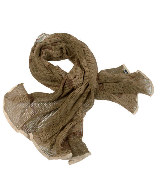 Mil-Tec Scrim Net Scarf 190x90cm 3-Color Desert