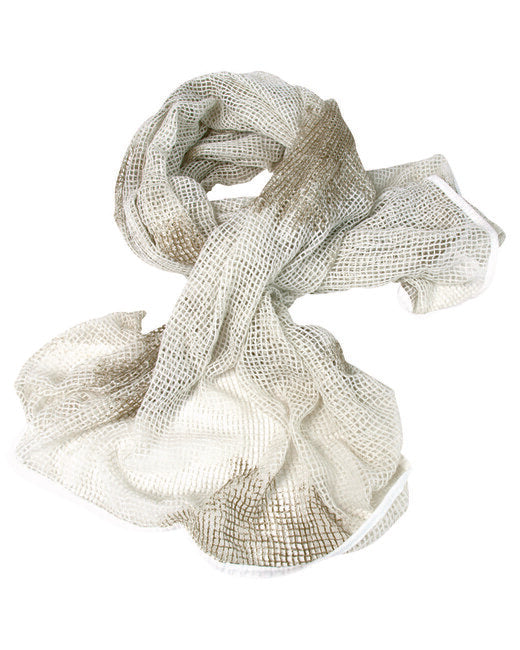 Mil-Tec Scrim Net Shawl 190x90cm, White