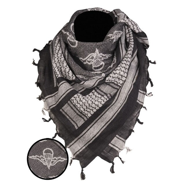 Mil-Tec Paratrooper Scarf, Olive/Black