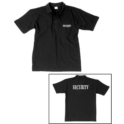 Mil-Tec SECURITY Polo Shirt, Black