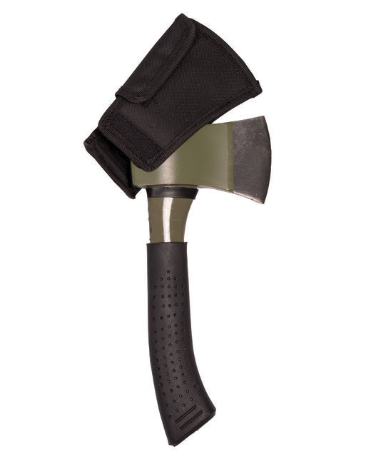 Mil-Tec Survival Axe, Olive, All-Metal with Nylon Sheath