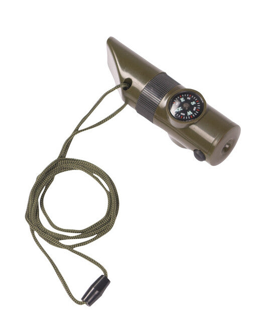 Mil-Tec Signaling Whistle 6in1, Olive