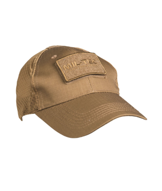 Mil-Tec Cap with Mesh, Coyote