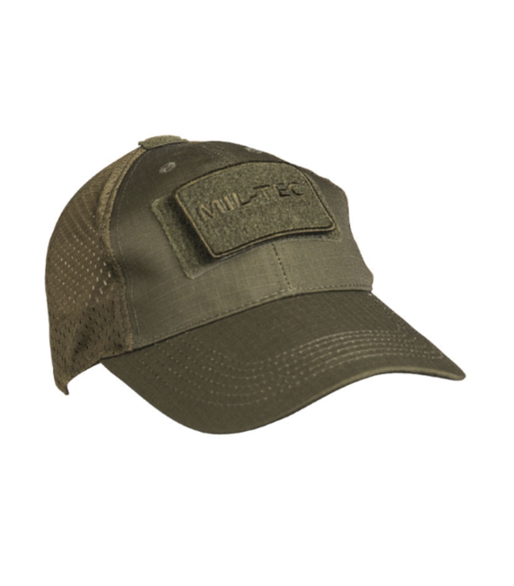 Mil-Tec Baseball Cap with Mesh, Olive