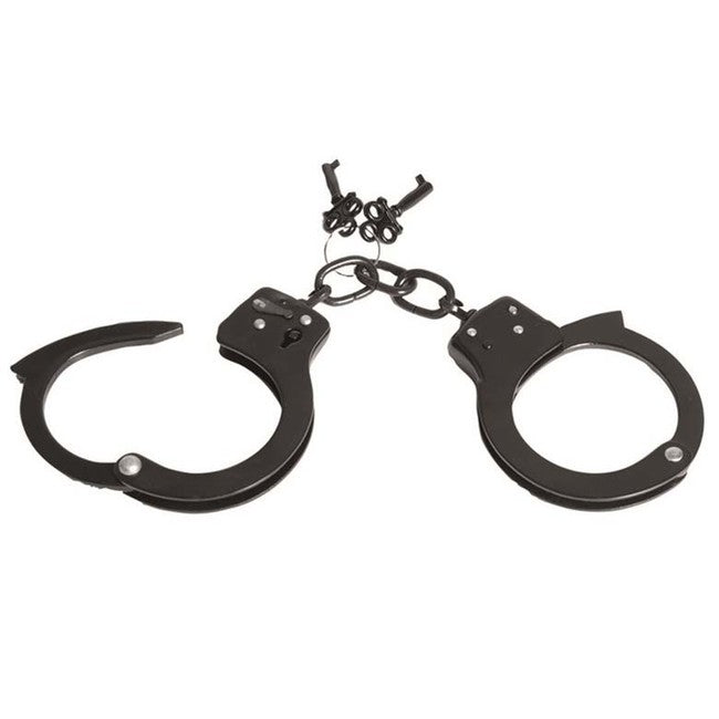 Mil-Tec Single Lock Handcuffs with Chain, Black
