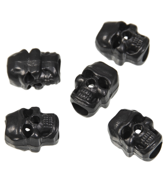 Mil-Tec Skull Paracord Cord Ends 10pcs, Black