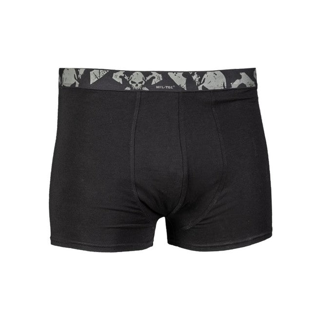 Mil-Tec Skull Men's Boxer Shorts 2-Pack, Black