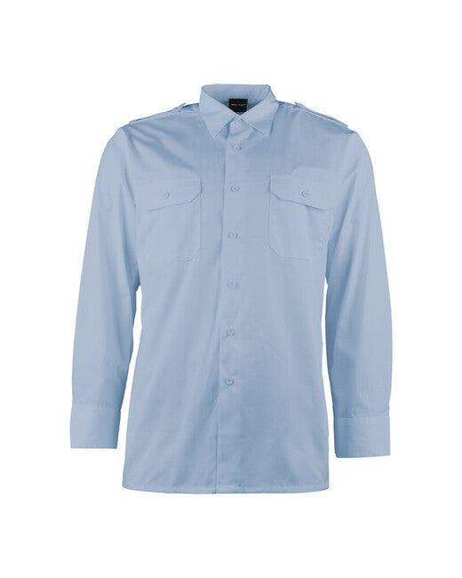 Mil-Tec Service Shirt Long Sleeve, Light Blue