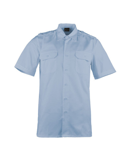 Mil-Tec Service Shirt Short Sleeve, Light Blue