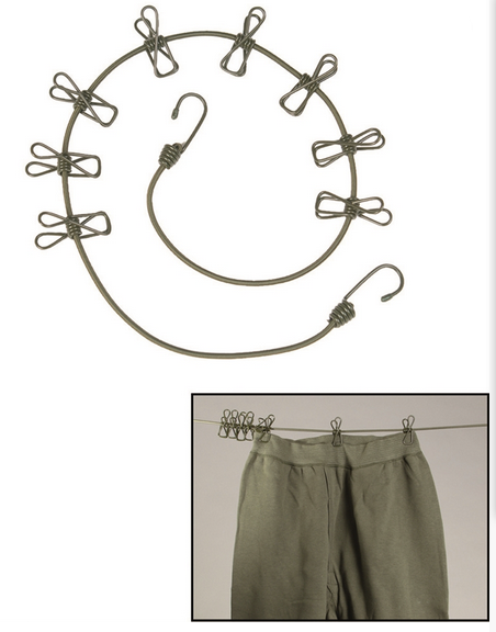Mil-Tec Clothesline with Clothespins