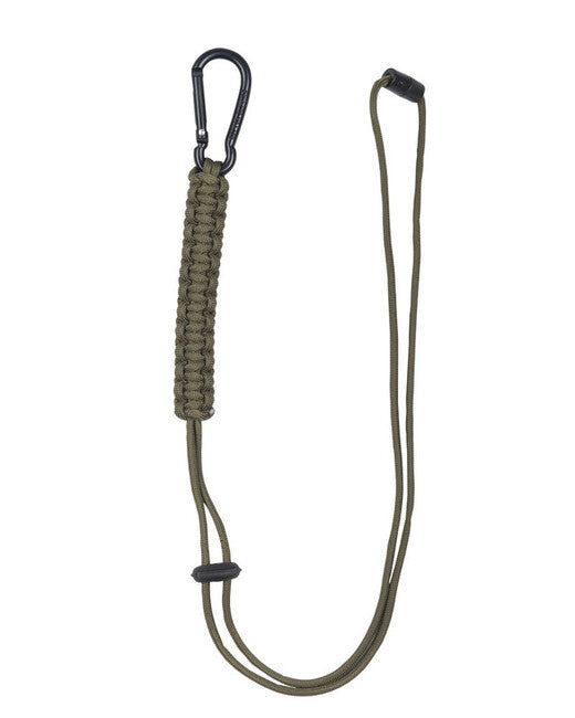 Mil-Tec Paracord Rope with Carabiner, Olive