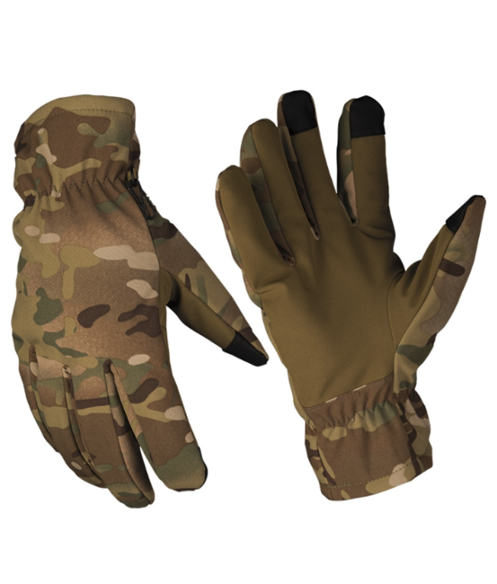 Mil-Tec Softshell Thinsulate™ Gloves, Multitarn