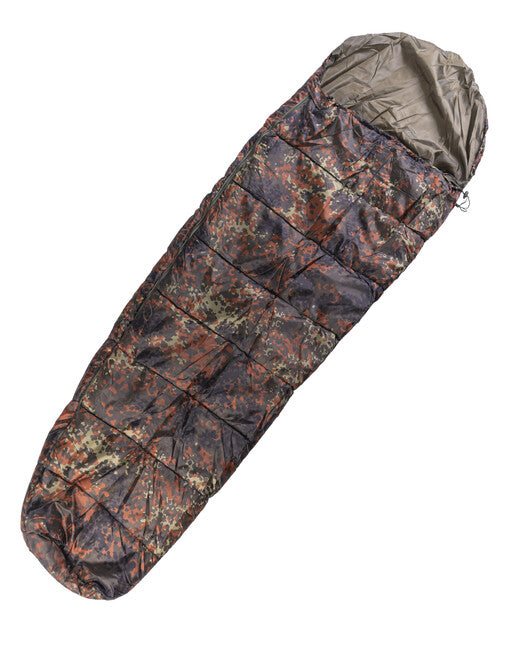 Mil-Tec Commando Sleeping Bag with Cover, Flecktarn