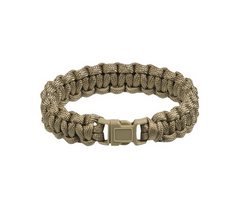 Mil-Tec Survival paracord zapestnica 15mm, Coyote