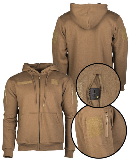 Mil-Tec Tactical Fleece Hoodie, Dark Coyote