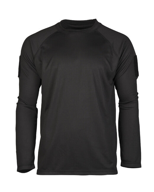 Mil-Tec Tactical Quick-Dry Long Sleeve Shirt, Black