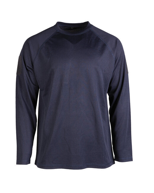 Mil-Tec Tactical Quick-Dry Long Sleeve Shirt, Navy Blue