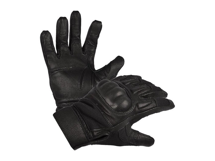 Mil-Tec Action Tactical Gloves Nomex® with Knuckle Protection, Black