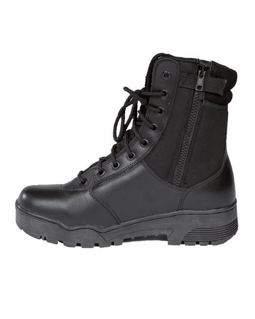 Mil-Tec Tactical High YKK Zip Boots, Black