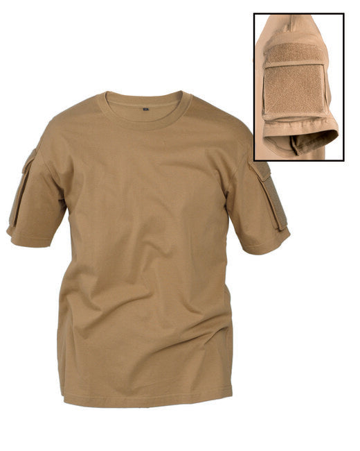 Mil-Tec Tactical T-Shirt Short Sleeve, Coyote