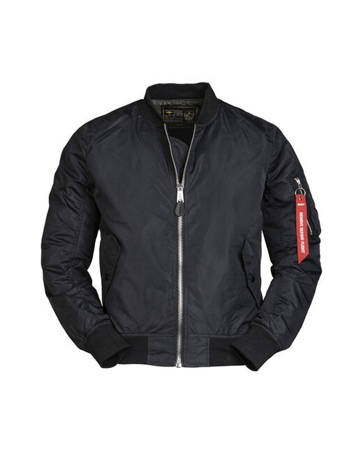 Mil-Tec tenká Bunda US MA1 bomber čierna