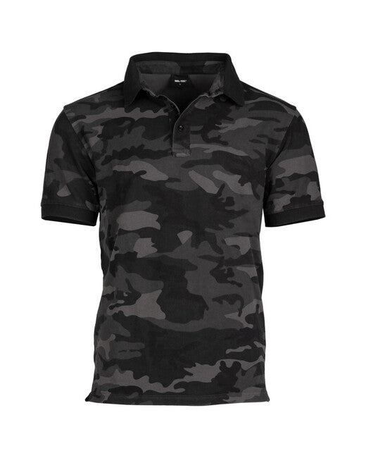 Mil-Tec Dark Camo Polo Shirt Prewash