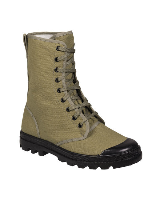 Mil-Tec Comando Canvas Boots Olive 9-Hole