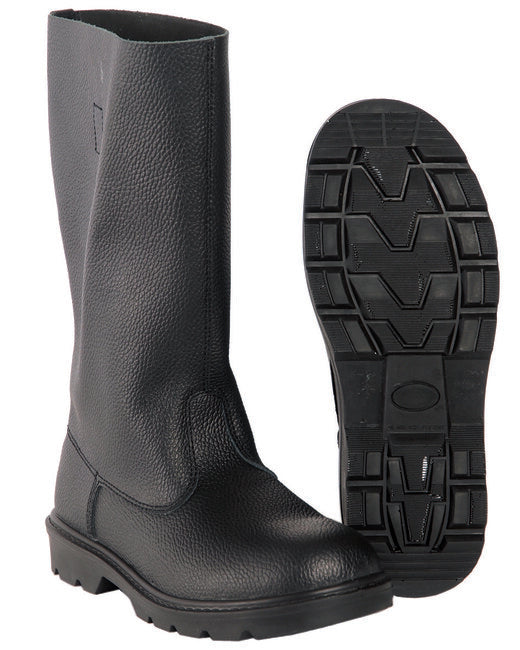 Mil-Tec Leather Boots, Black