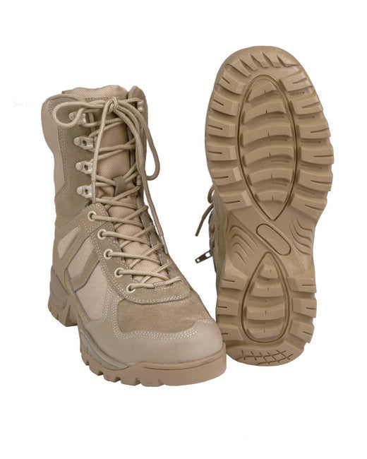 Mil-Tec Patrol Boots with Zip, Coyote Brown
