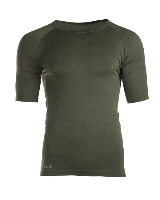 Mil-Tec Sports Functional T-Shirt Short Sleeve, Olive